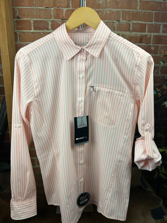 Peach Stripe Ventek Shirt