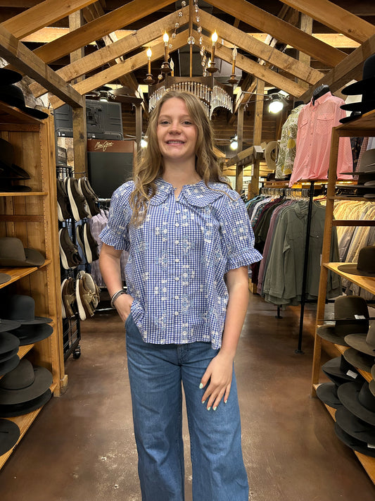 Ditsy Poet Top