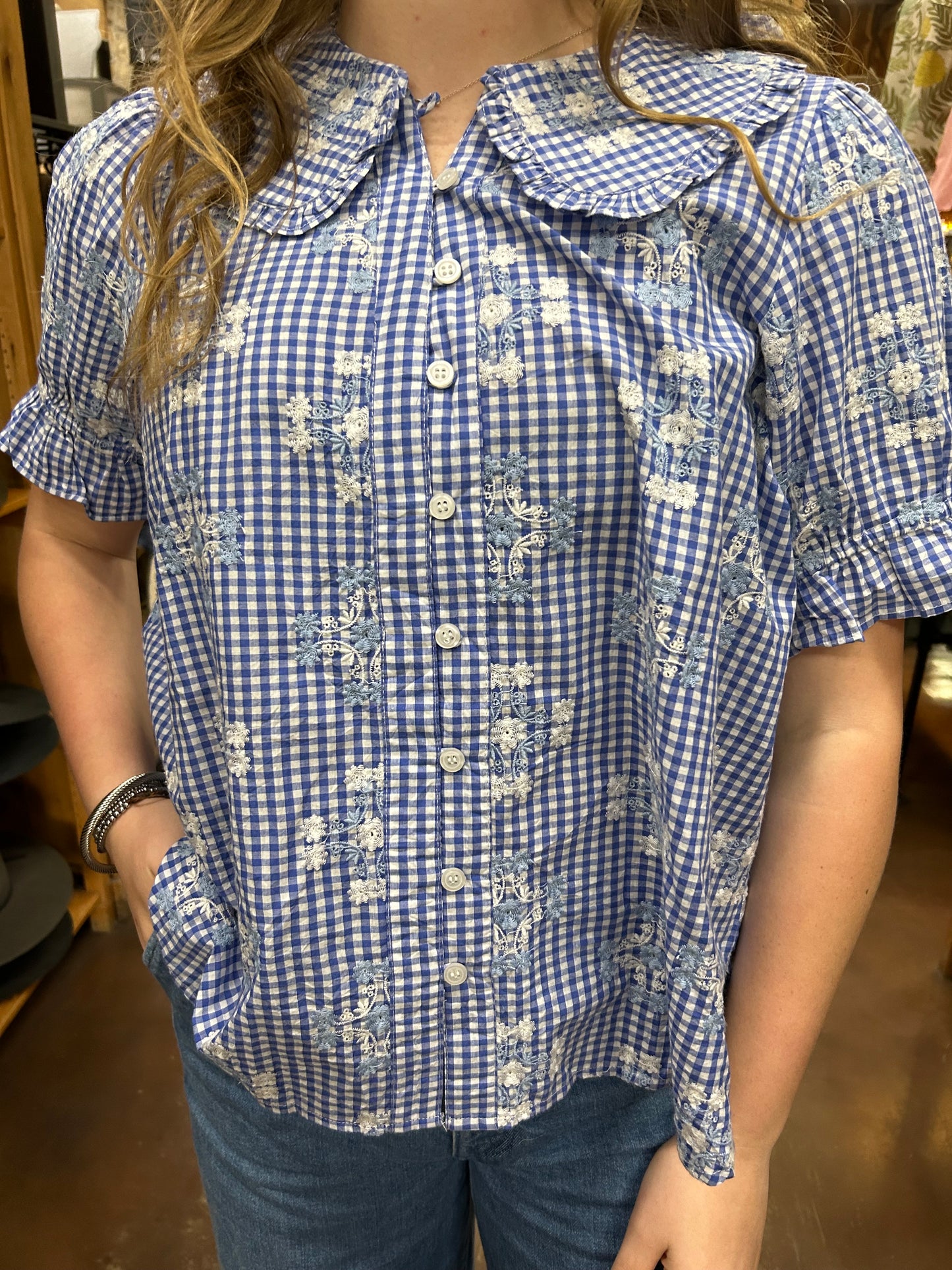 Ditsy Poet Top