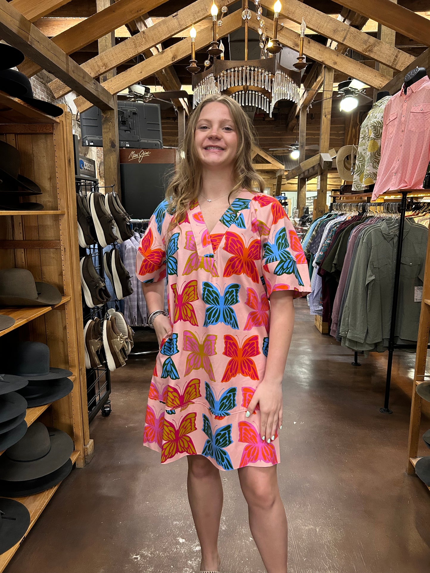 Butterflies Shift Dress