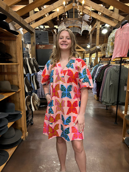 Butterflies Shift Dress