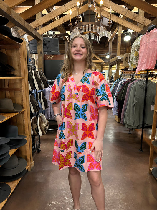 Butterflies Shift Dress