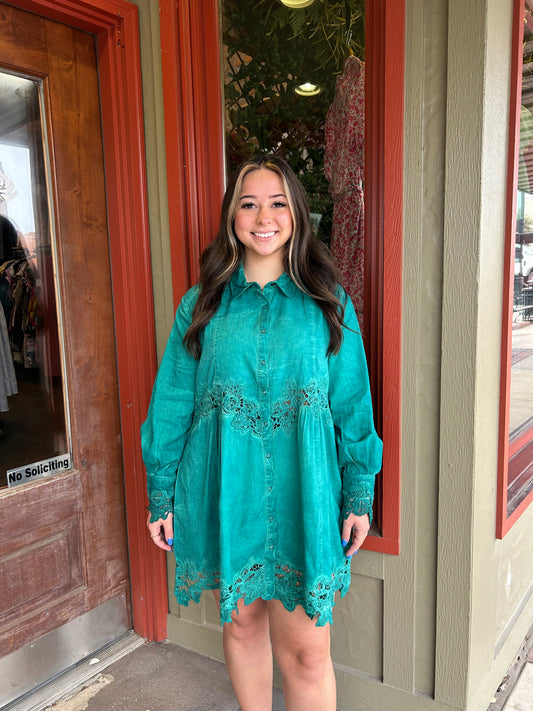 Turquoise Shacket