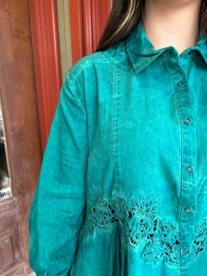 Turquoise Shacket