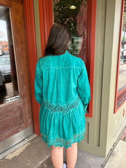 Turquoise Shacket