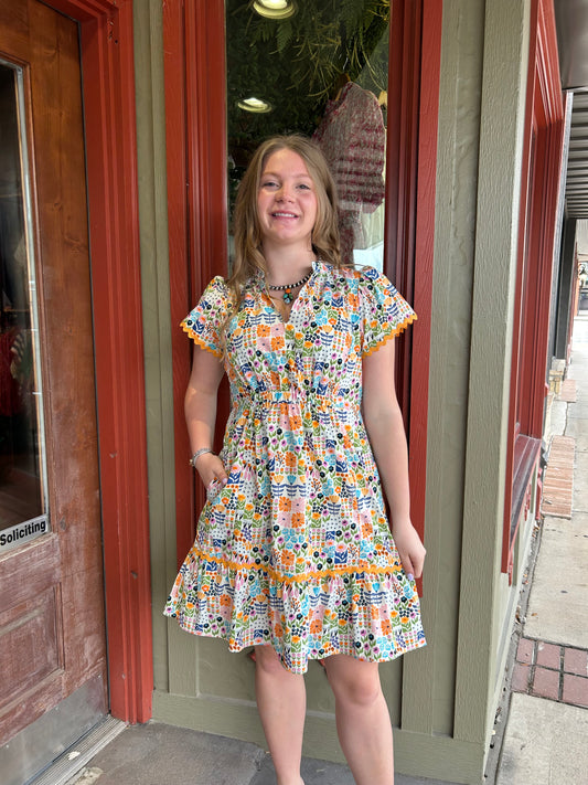 Petal Patchwork Dress