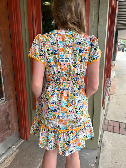 Petal Patchwork Dress