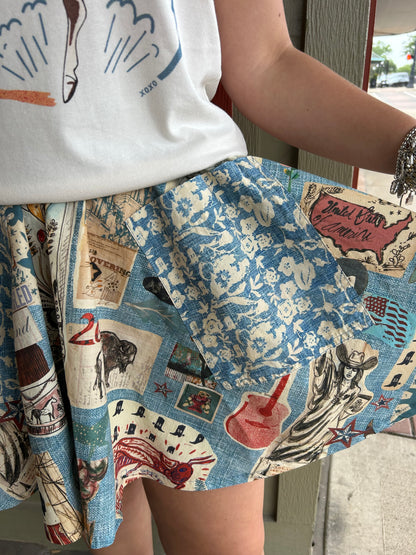 Sea To Shining Sea Skirt