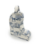 Blue Donkey Toile Boot Bag