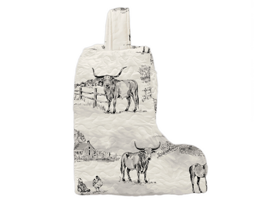 Linen Donkey Toile Boot Bag