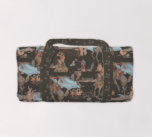 Charcoal Birdie Duffle Bag