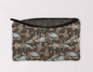 Charcoal Birdie Makeup Bag