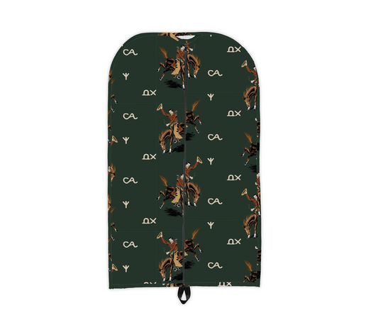 Emerald Lazy J Garment Bag