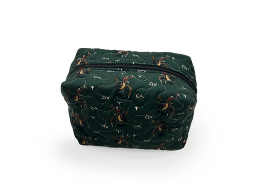 Emerald Lazy J Lg Makeup Bag
