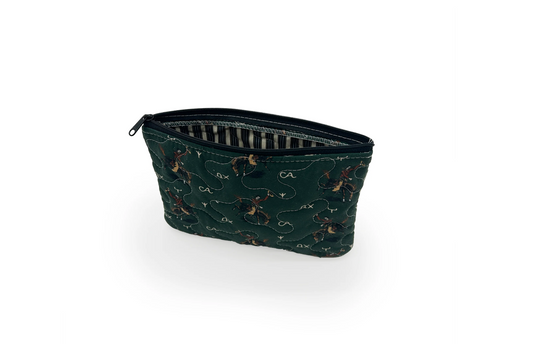 Emerald Lazy J Makeup Bag