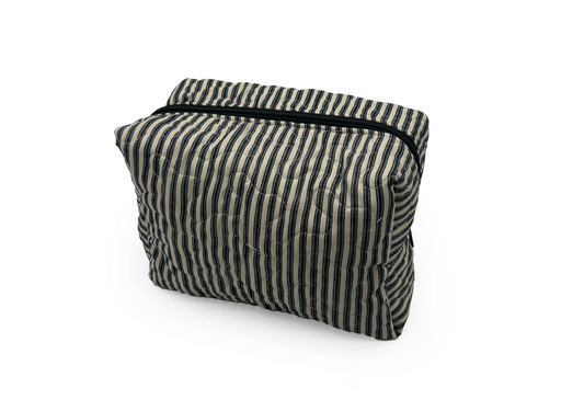 Black Ticking Stripe Lg Makeup