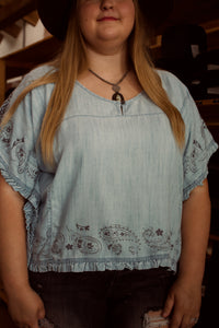 Eden Denim Top