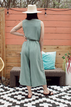 Load image into Gallery viewer, Novella Linen Cropped Jumpsuit