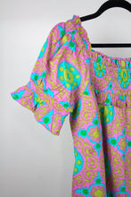 Load image into Gallery viewer, Smocked Tile Print Dress